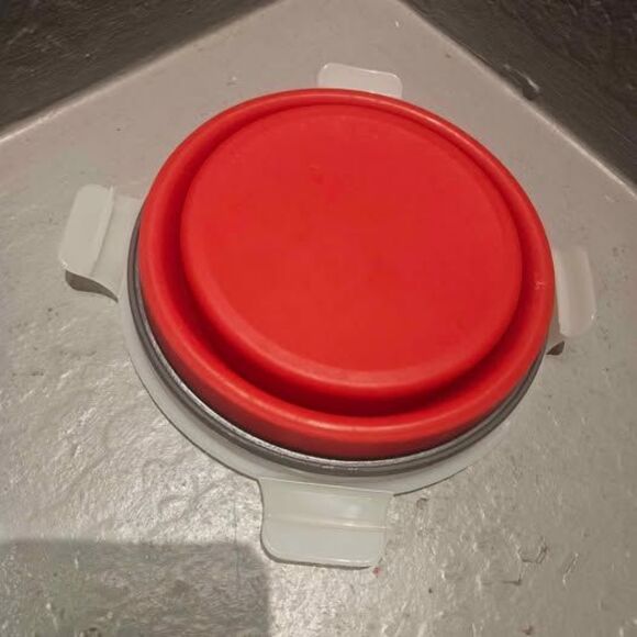 Collapsible Silicone Bowl with Lid and Spoon Lunch Box - Picture 2 of 6